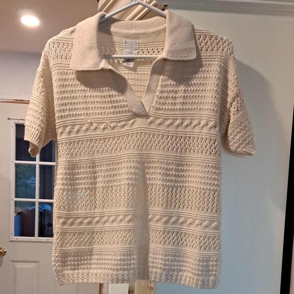 Joie Cream Knit Sweater